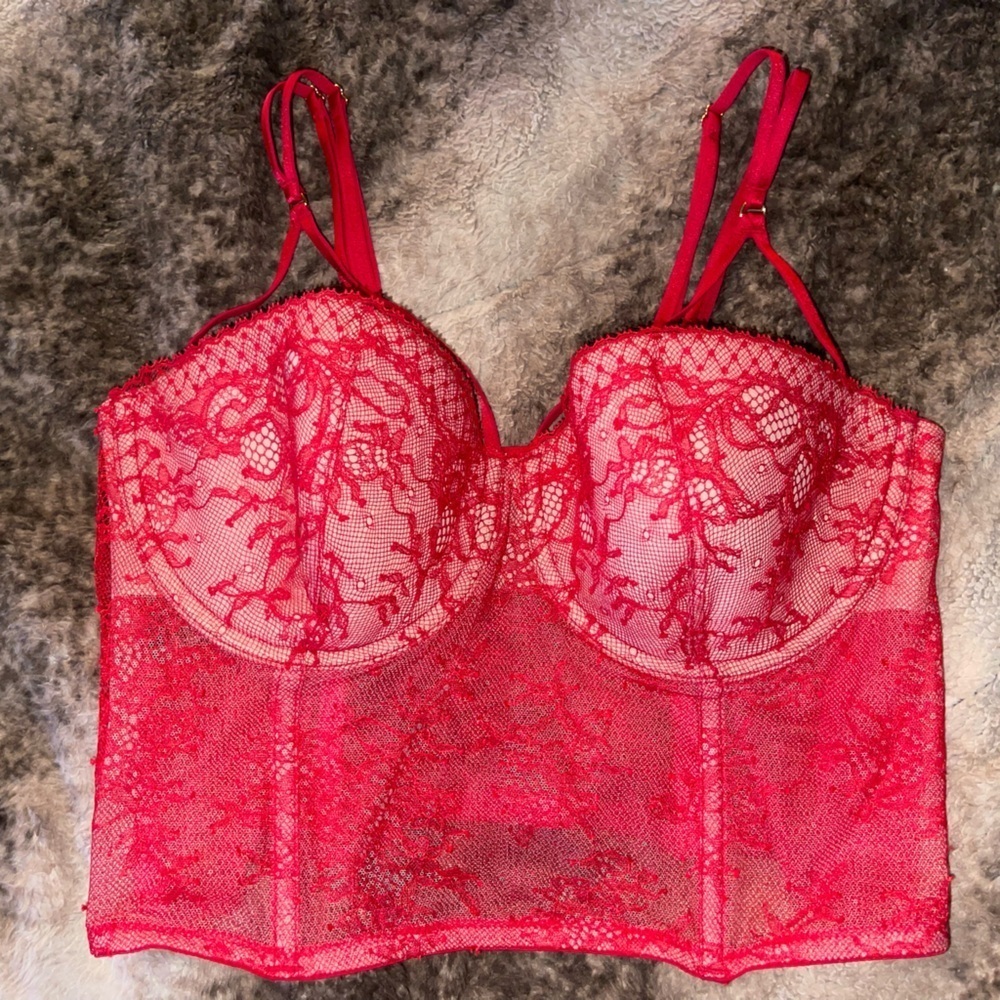 victoria secret very sexy corset lightly lined bra